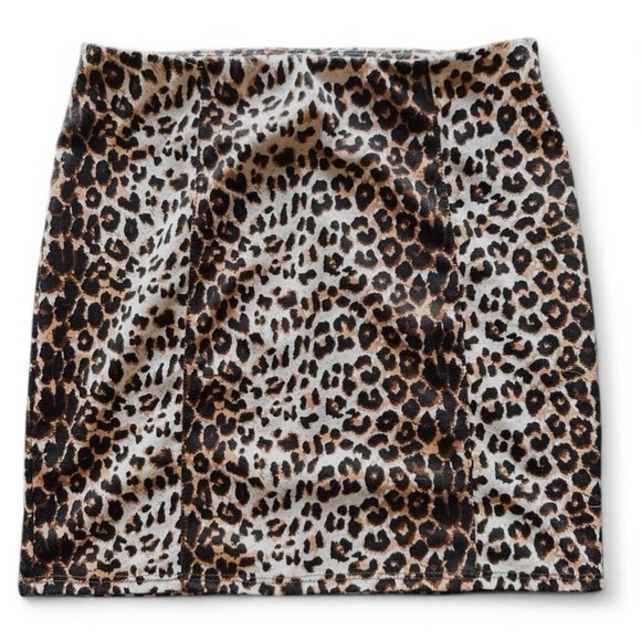 Full Tilt Cheetah Print Mini Skirt | Y2K Animal Print Stretch Skirt Size Small - Picture 1 of 4